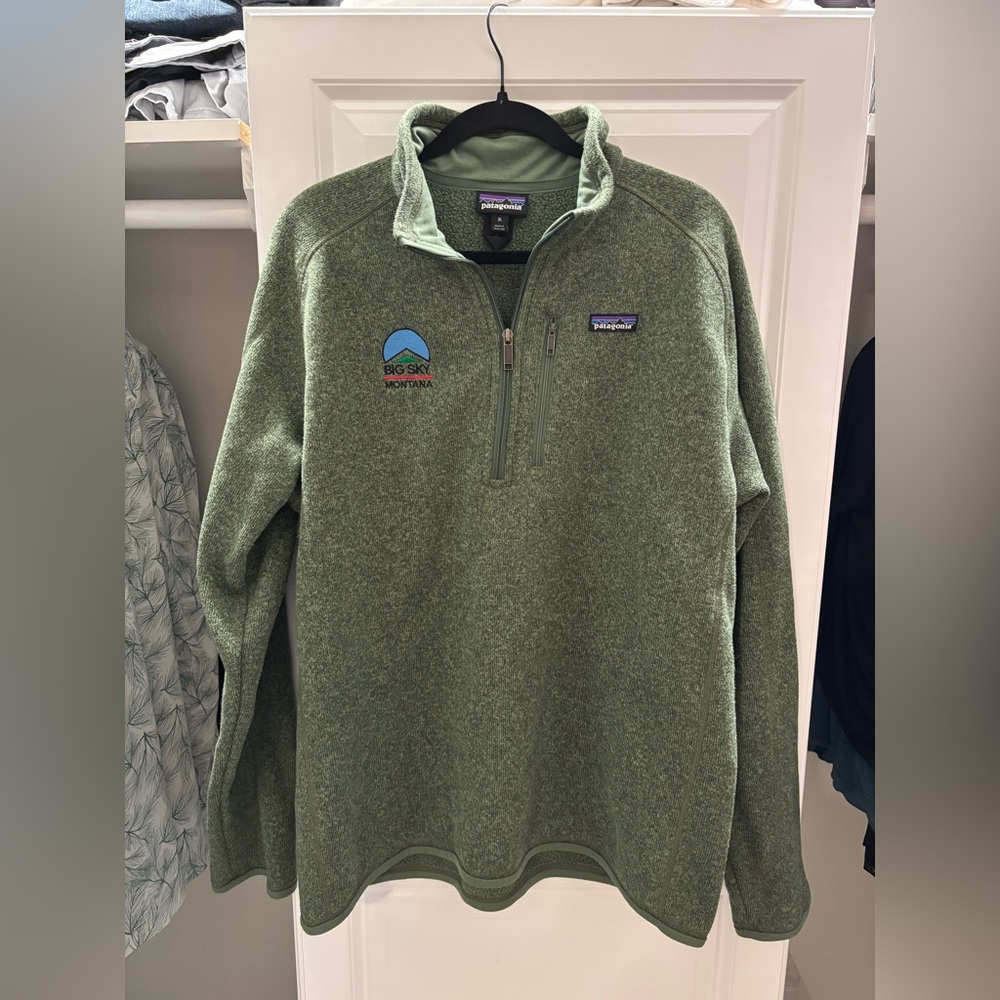 Patagonia Men's Zip-Up Sweater in Forest Green - Picture 7 of 8